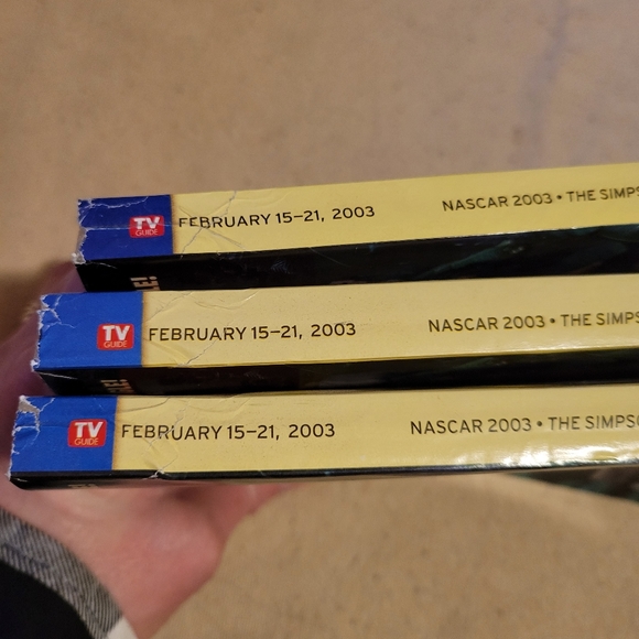 Nascar all stars 2003 TV Guides full set of 3 - Picture 5 of 5